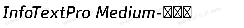 InfoTextPro Medium字体转换